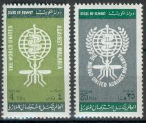 Kuwait 1962 ** Mi.173/74 Malaria WHO Anopheles Mücke  